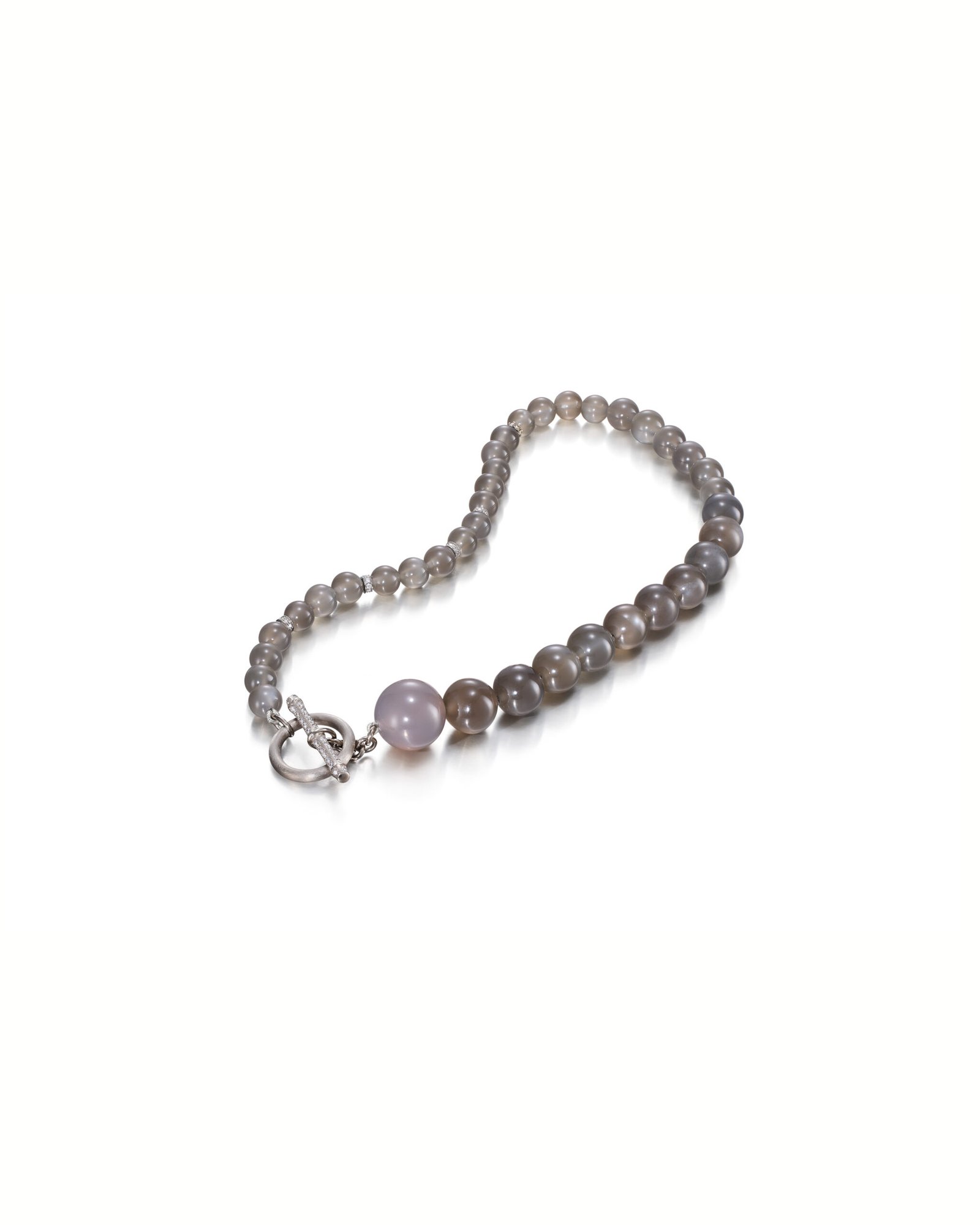 beaded moonstone necklace