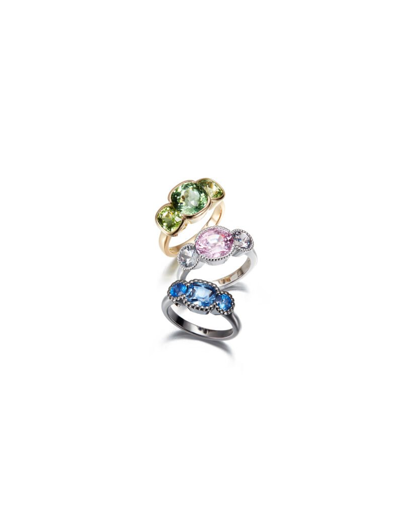 colored gemstone rings