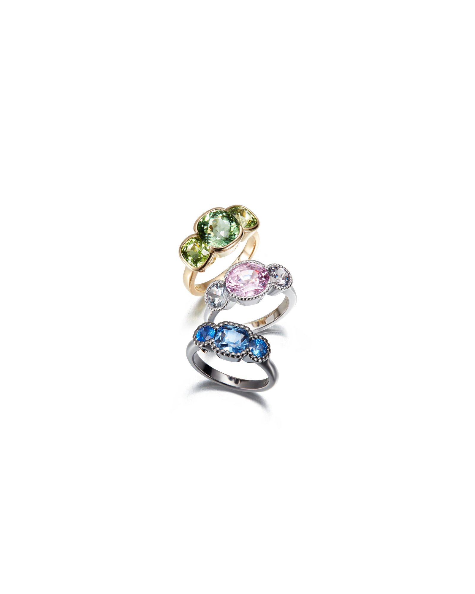 colored gemstone rings