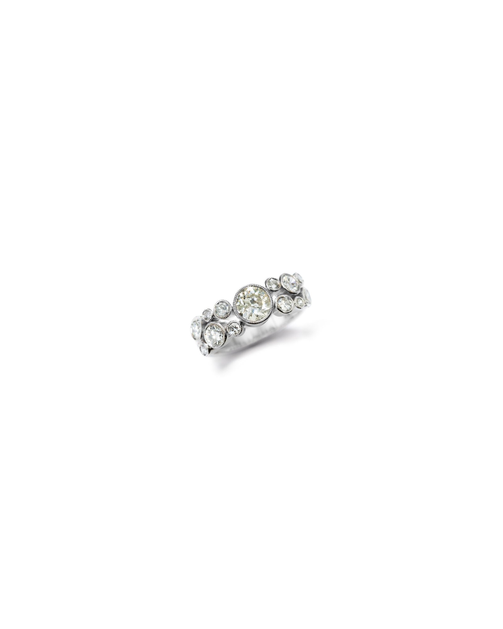 half eternity ring with diamonds