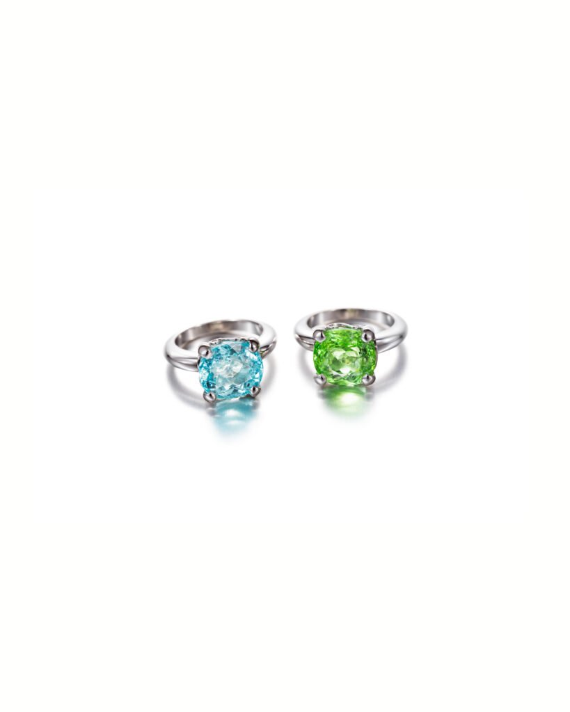 tourmaline ring in prong setting