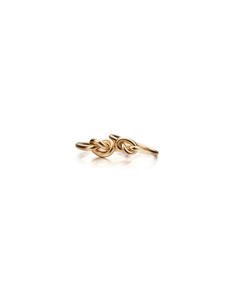 gold knot ring