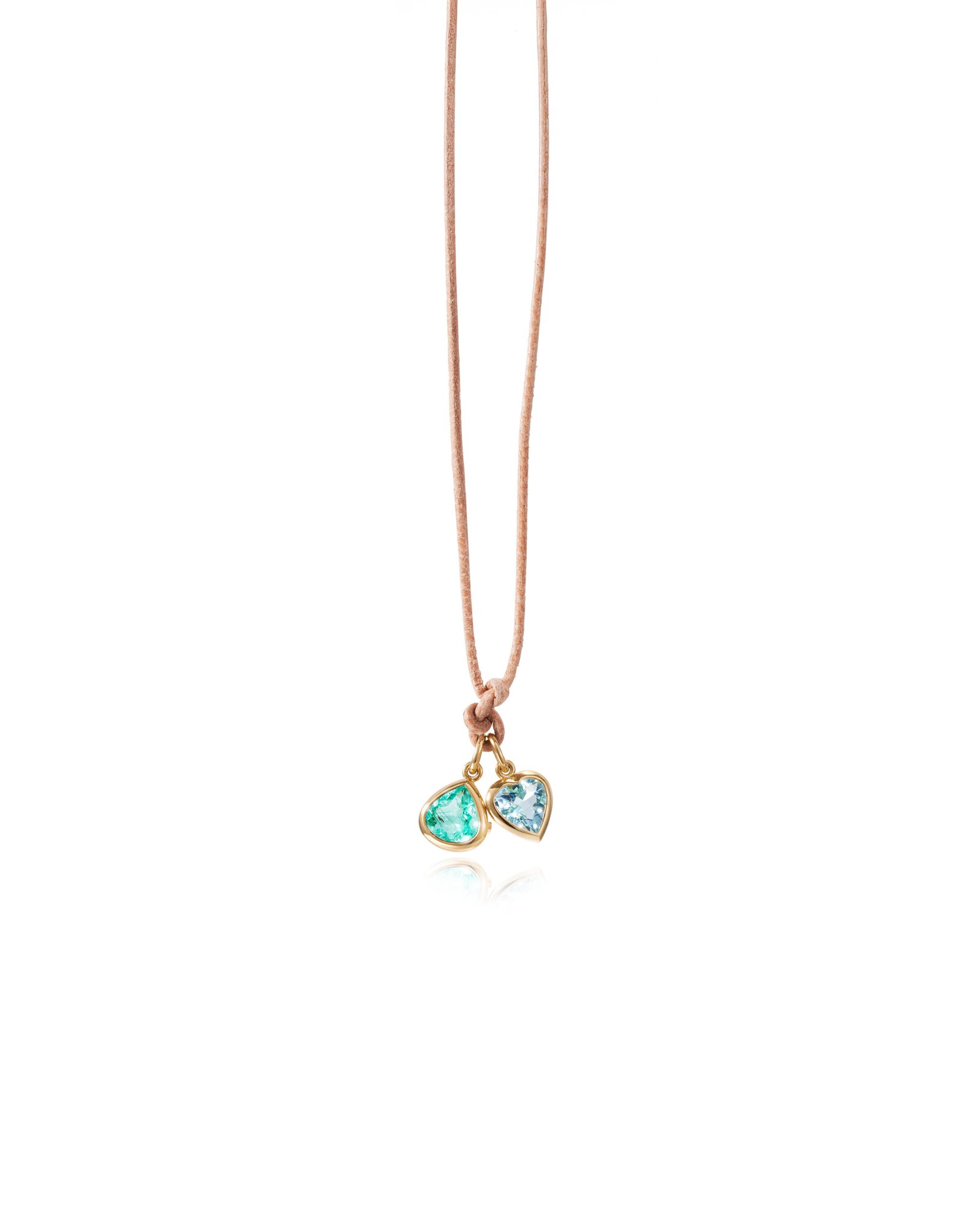 heart-shaped gemstone necklace