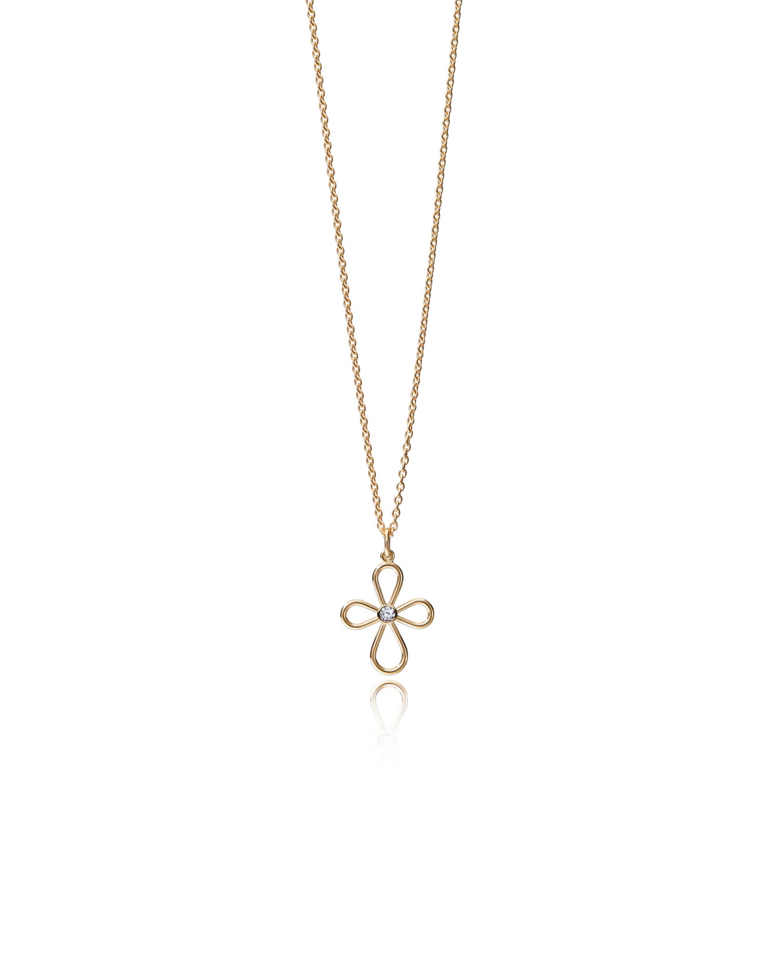 gold cross pendant with diamond
