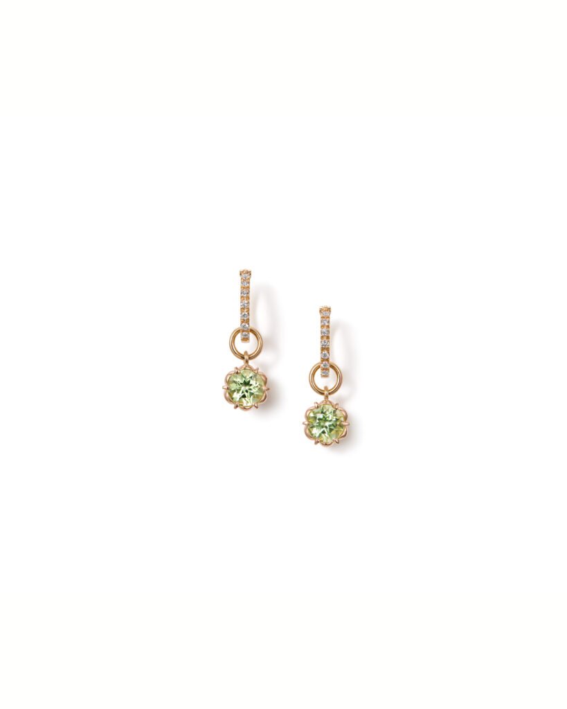 gold hoop earrings with diamonds