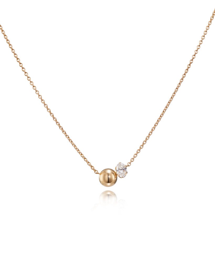 gold diamond necklace