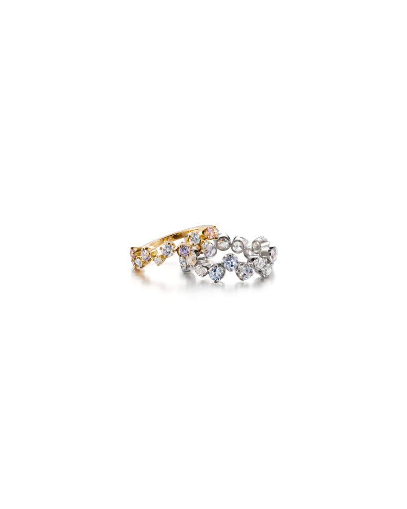 ring with diamonds and sapphires