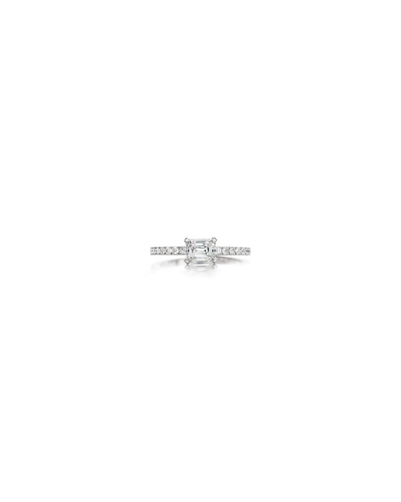 emerald cut diamond ring
