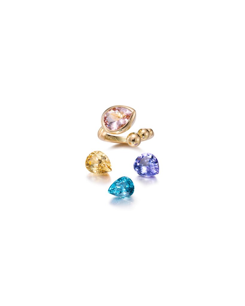 drop-shaped ring