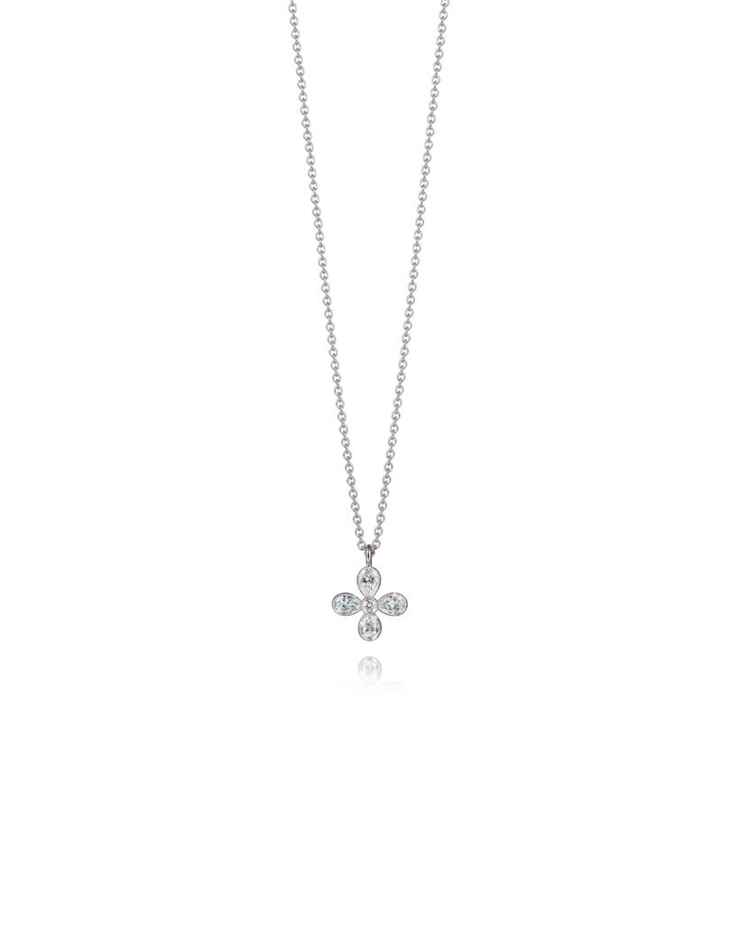 white gold diamond cross necklace