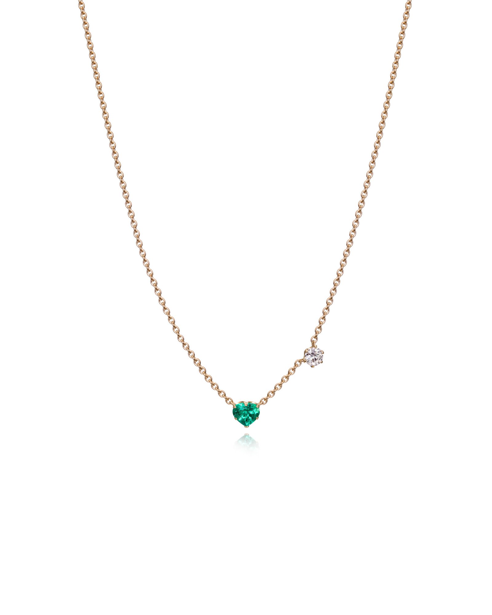 emerald necklace with diamonds